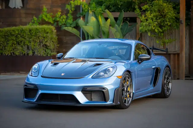 Gemini Blue 2023 Porsche 718 Cayman GT4 RS Weissach